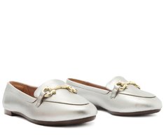 Mocassim Bridão Classy Minimal Prata