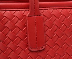 Bolsa Shopping Grande Minimalista Vermelha