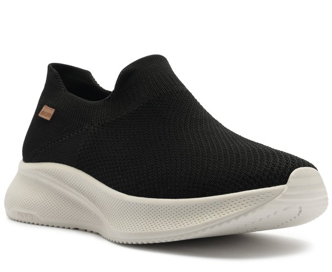 Tênis Slip On Knit Preto