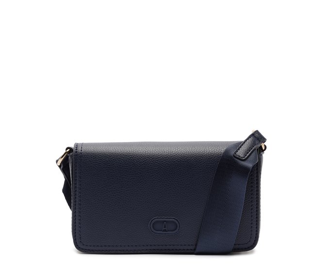 Bolsa Tiracolo Pequena Alça Fita Azul