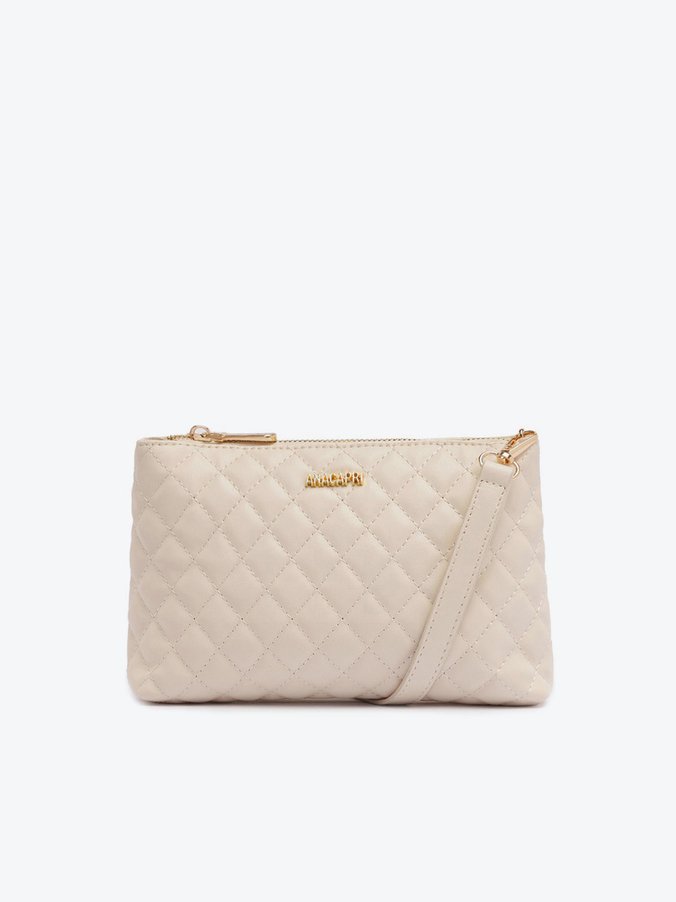 Bolsa Tiracolo Pequena Matelassê Branca