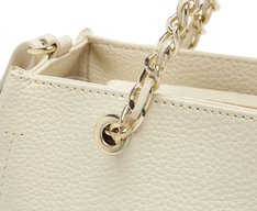 Bolsa Tote Média Alça Acorrentada Branca