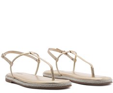 Rasteira Slim Sola Glam Dourada