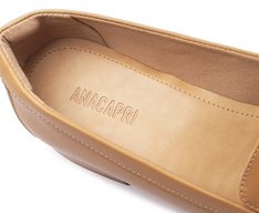 Mocassim Salto Bloco Loafer Bege
