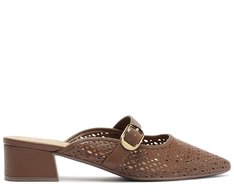 Sandália Mule Fivela Ana Marrom