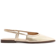Sapatilha Slingback Carrie Dourada