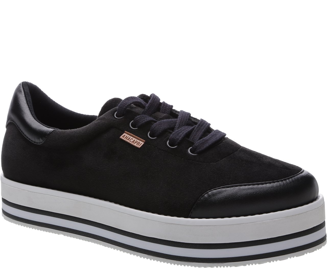 Tenis anacapri shop veludo preto