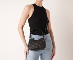 Bolsa Tiracolo Pequena Baguete Trendy Beats Preta