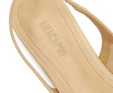 Sapatilha Slingback Bico Fino Bege