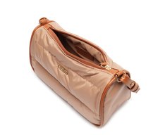 Bolsa Tiracolo Média Puffer Bege