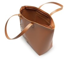 Bolsa Shopping Grande Cápsula Metal Marrom