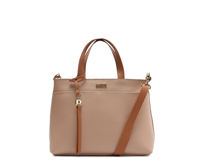 Bolsa Tote Média Bag Charm Bege