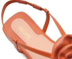 Sandália Slim Flor Laranja Damasco