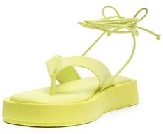 Sandália Plataforma De Dedo Amarração Verde Lemon