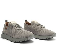 Tênis Sporty Knit Monocolor Cinza