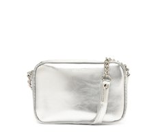 Bolsa Tiracolo Pequena Essencial Prateada