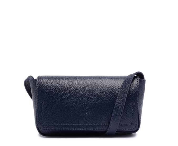 Bolsa Tiracolo Pequena Retangular Minimal Azul