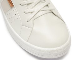 Tênis Pontilhado Basic Branco E Bege