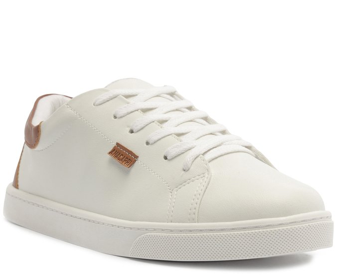 Tênis Clean Branco e Marrom