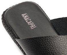 Rasteira Tiras Cruzadas Comfy Preta