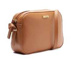 Bolsa Tiracolo Média Retangular Minimal Marrom