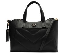 Bolsa Tote Grande Matelassê Zig Preta