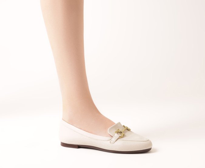 Mocassim Bridão Classy Minimal Branco
