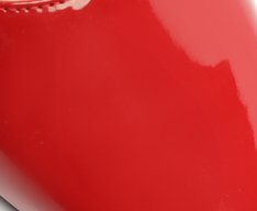 Sapatilha Com Fechamento Detalhe Verniz Vermelha