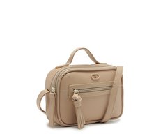 Bolsa Tiracolo Pequena Bolso Frontal Barbicacho Bege