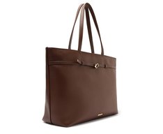 Bolsa Shopping Grande Saffiano Marrom