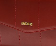 Bolsa Tote Média Bolso Envelope Vermelha