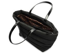 Bolsa Shopping Grande Nylon Fluffy Preta