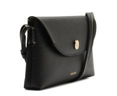 Bolsa Tiracolo Média Essencial Tampa Preta
