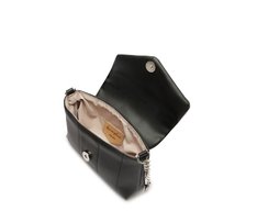Bolsa Tiracolo Pequena Acolchoada Preta