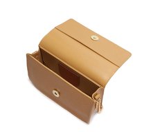 Bolsa Tiracolo Pequena Monocolor Bege