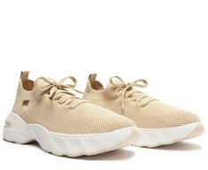 Tênis Sola Alta Chunky Knit Nude