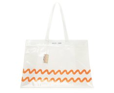 Bolsa Shopping Grande Translúcida Sundown Branca