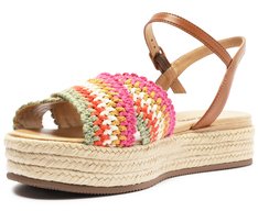 Sandália Plataforma Multicolorida Tressê
