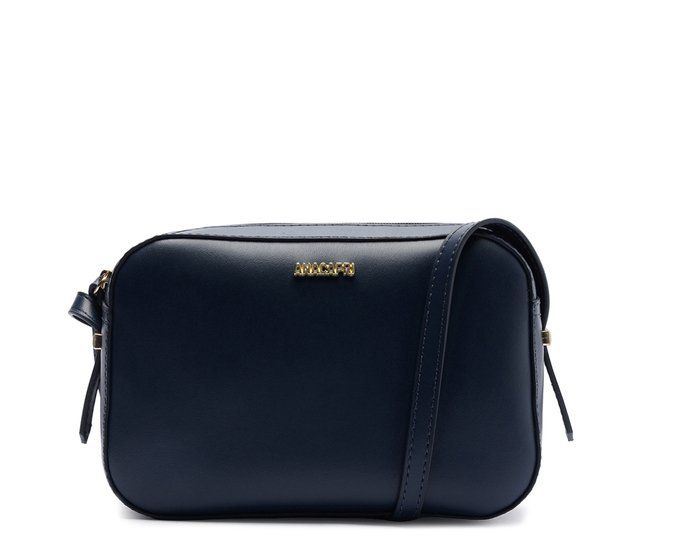 Bolsa Tiracolo Média Retangular Minimal Azul