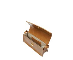 Bolsa Tiracolo Pequena Estruturada Marrom