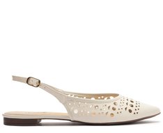 Sapatilha Slingback Perfuros Branca