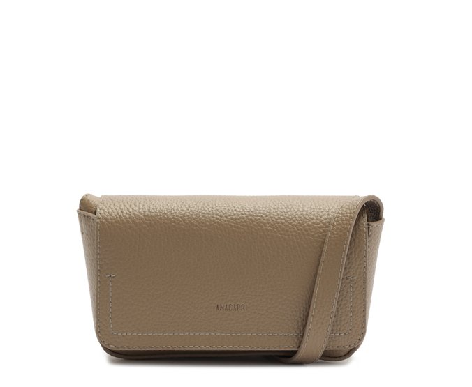Brinde Bolsa Tiracolo Pequena Minimalista Cinza