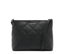 Bolsa Tiracolo Média Matelassê Triangular Preta