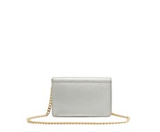 Bolsa Tiracolo Pequena Monocolor Prateada