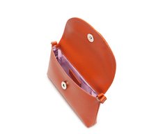 Bolsa Tiracolo Pequena Tampa Pop Laranja