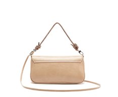 Bolsa Tiracolo Média Alça Glam Bege