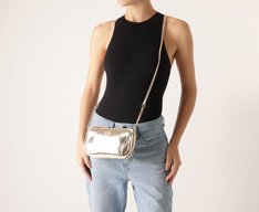Bolsa Tiracolo Média Fun Dourada