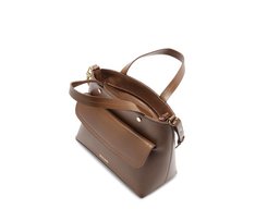 Bolsa Tote Média Com Pouch Marrom