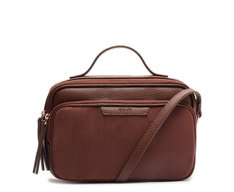 Bolsa Tiracolo Média Franjas Marrom