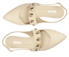 Sapatilha Slingback Maxi Tachas Branca